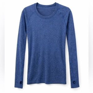 Lululemon Swiftly Tech Long Sleeve Top Blue Size 4 Athletic Workout